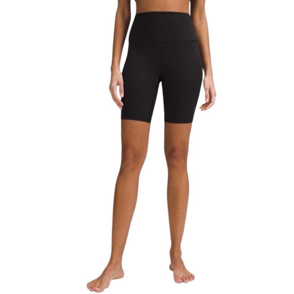 LULULEMON Wunder Under High Rise Short 8” Black Walking Gym 2 Casual Athletic